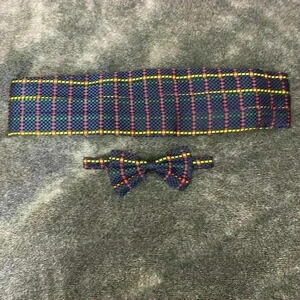 Santostefano Bow tie set Pure silk Vtg